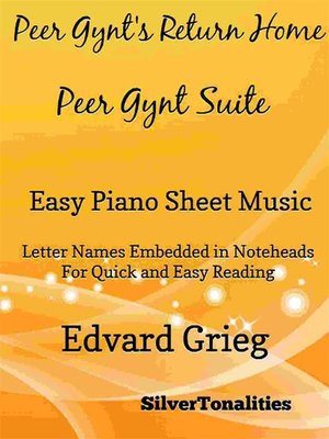 cover image of Peer Gynt's Return Home Peer Gynt Suite Easy Piano Sheet Music